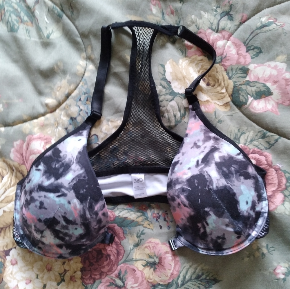 JUST BE Tie-dyed Racerback bra. - Picture 2 of 5